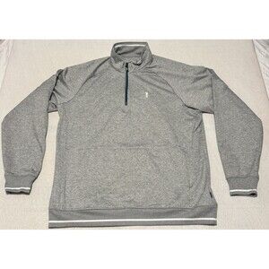 William Murray 1/4 Zip Men's XL Gray Golf Pullover Performance Tech Sweater